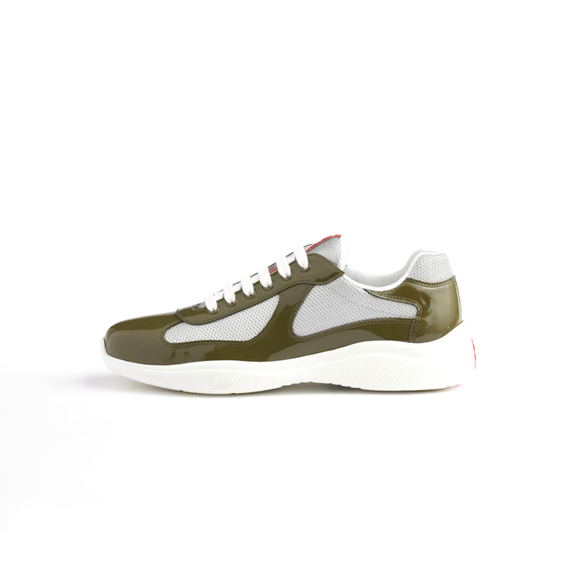 PRADA PATENT LEATHER AND TECHNICAL FABRIC PRADA AMERICA'S CUP SNEAKERS 4E3400